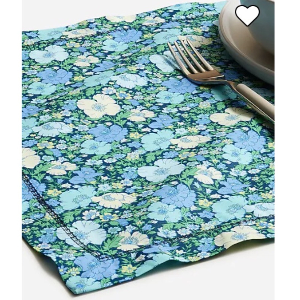 J. CREW Liberty London Print Set of Four Placemats Limited Edition New With Tag